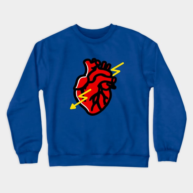 Thunderstruck Crewneck Sweatshirt by kmtnewsman